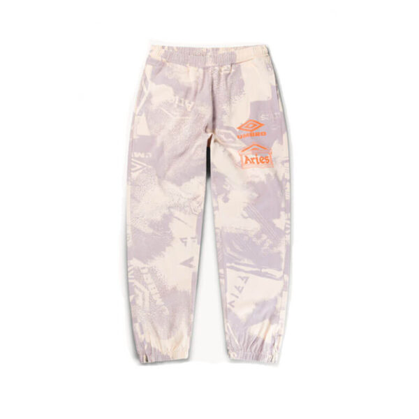 ARIES x UMBRO Pro 64 Pant - Beige / Lilac