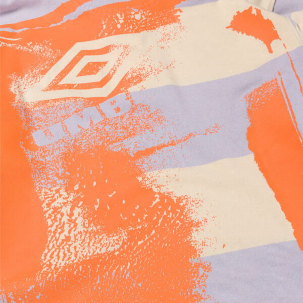 ARIES x UMBRO Screen Printed Rugby Shirt - Beige / Lilac