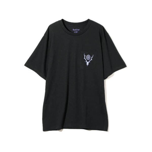 SOUTH2 WEST8 Round Pocket Tee - Black