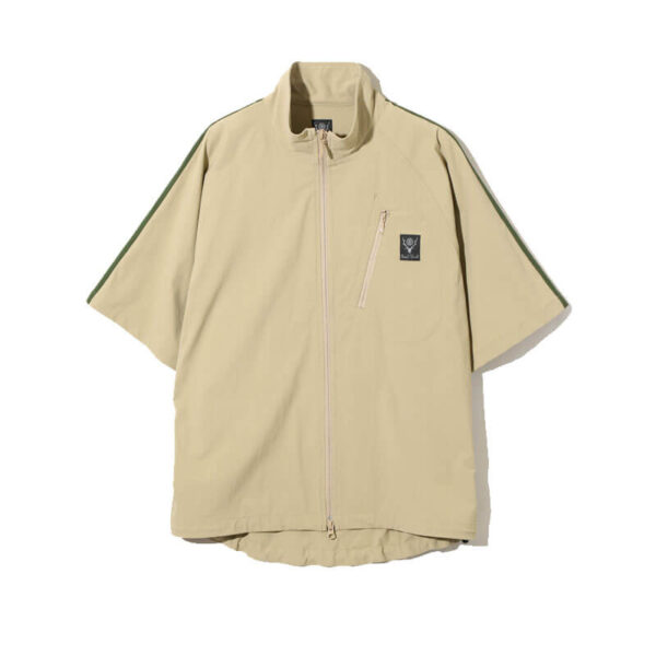 SOUTH2 WEST8 SL Zipped Trail Shirt - Beige