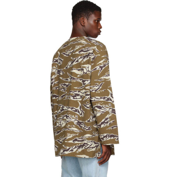 SOUTH2 WEST8 V-Neck Army Shirt - Tiger Flannel Pt.