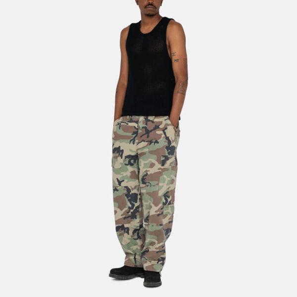 STUSSY O'Dyed Mesh Tank - Solid Black