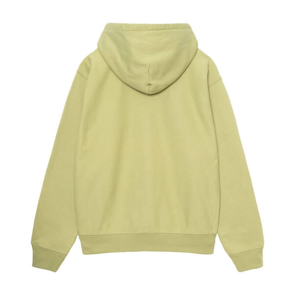 STUSSY Stock Logo Zip Hoodie - Pale Green