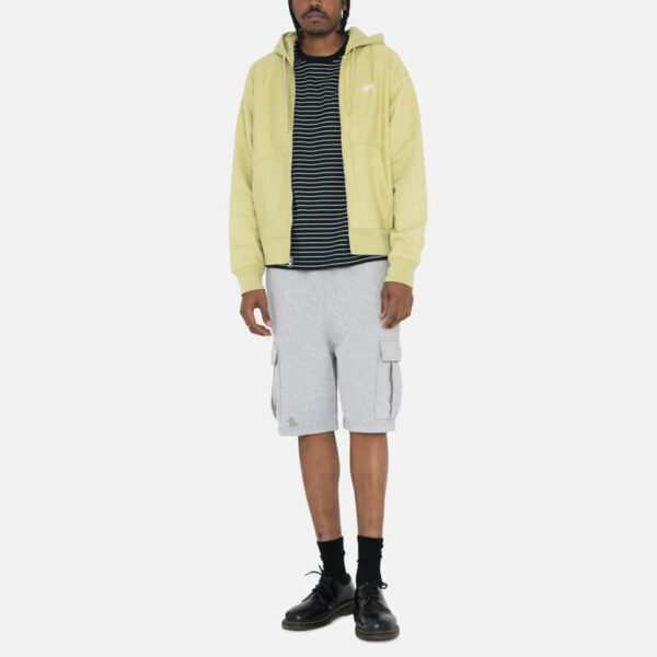 STUSSY Stock Logo Zip Hoodie - Pale Green