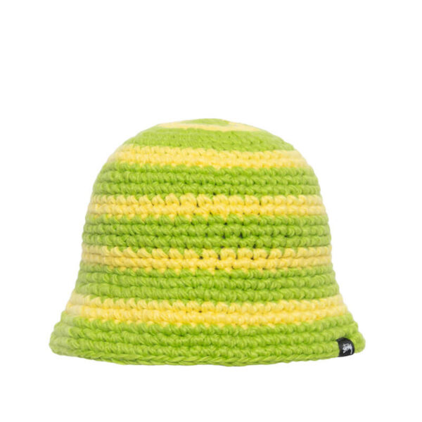 STUSSY Swirl Knit Bucket Hat - Lime