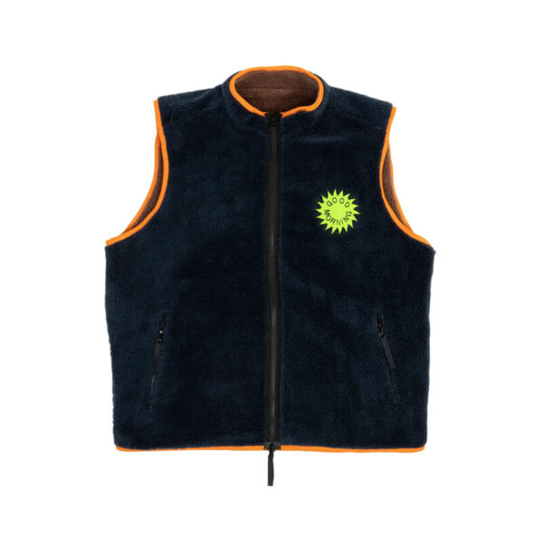 GMT reversible polar fleece zip thru vest abyss4