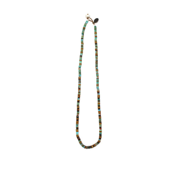 MIKIA Heishi Beads Necklace - Turquoise Mix