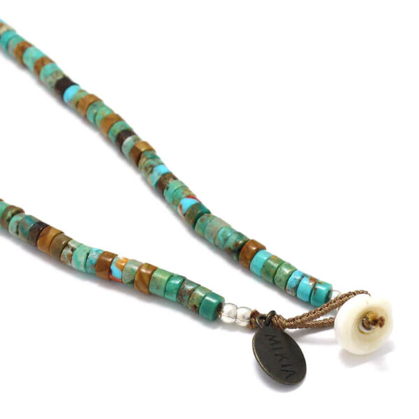MIKIA Heishi Beads Necklace - Turquoise Mix