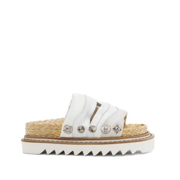 TOGA paneled sandals white mix1