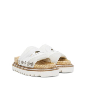 TOGA paneled sandals white mix4