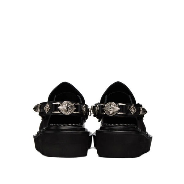 TOGA round toe mules black 2