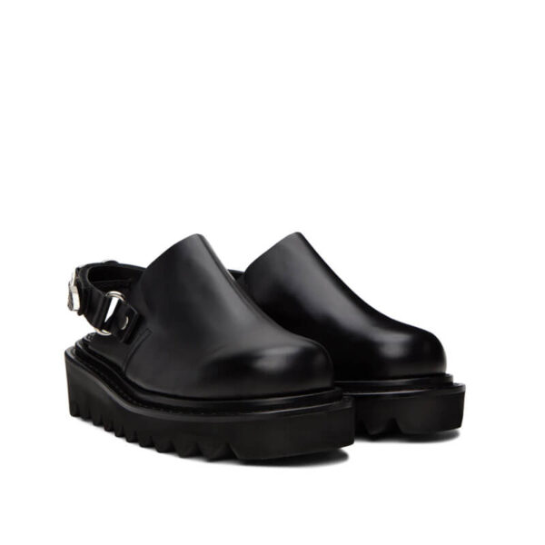 TOGA round toe mules black 4