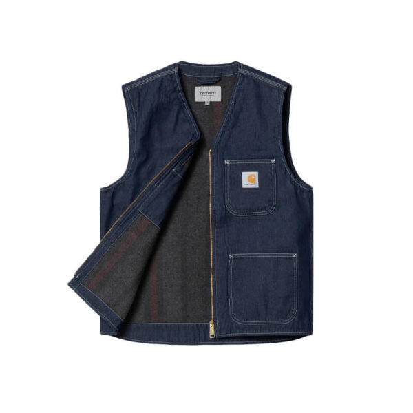 CARHARTT Chore Vest – Blue One Wash3