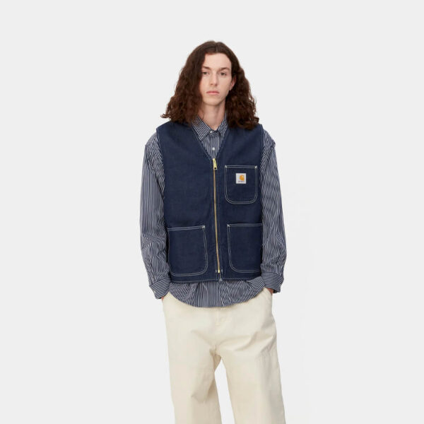 CARHARTT Chore Vest – Blue One Wash4