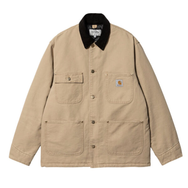 CARHARTT og chore coat dusty brown black1