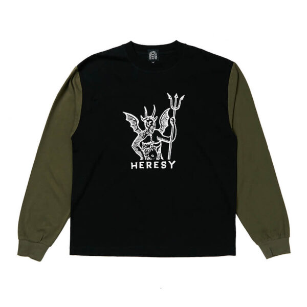 HERESY Devilry LS Tee - Green / Black