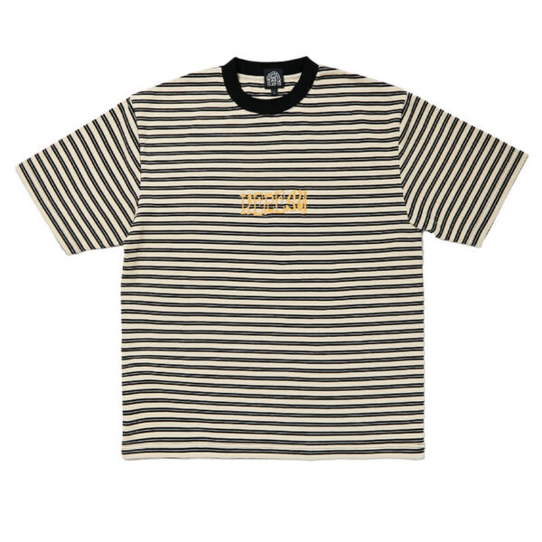 HERESY Stripe Stamp Tee - Ecru