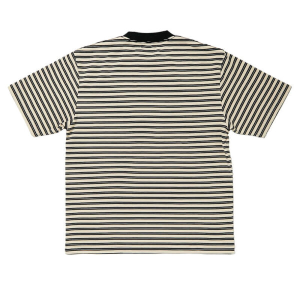 HERESY Stripe Stamp Tee - Ecru