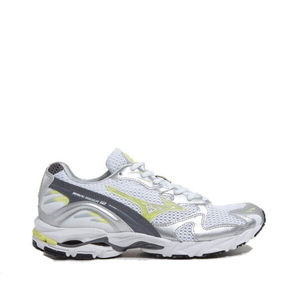 MIZUNO Wave Rider 10 - White / Sunny Lime / Silver