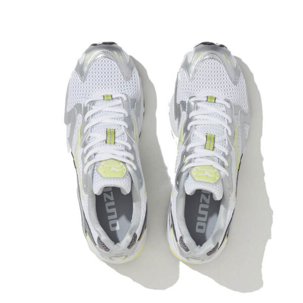 MIZUNO Wave Rider 10 - White / Sunny Lime / Silver