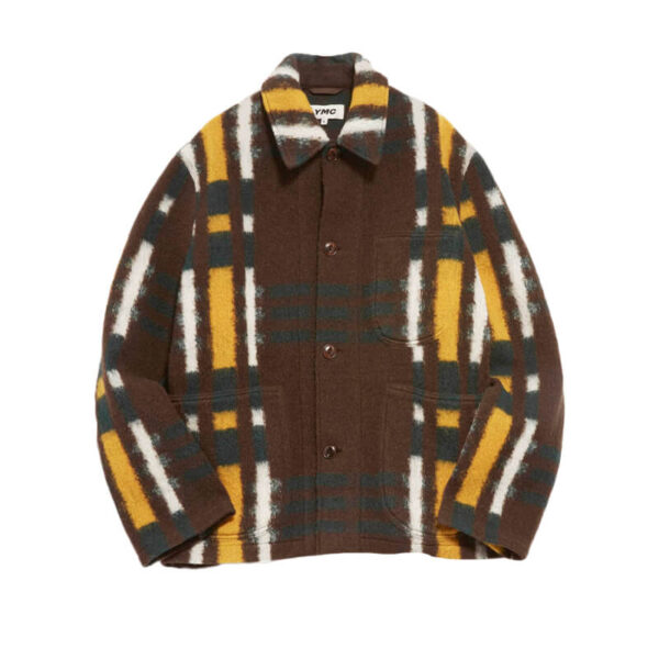 YMC Labour Chore Jacket - Brown Multi