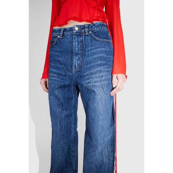 WOOD WOOD Ellie Baggy Jeans - Worn Blue