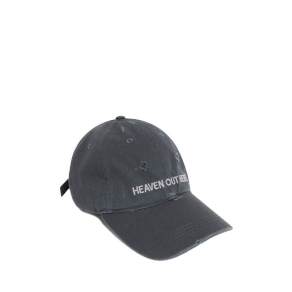 WOOD WOOD Jonathon Distressed Cap - Dark Grey