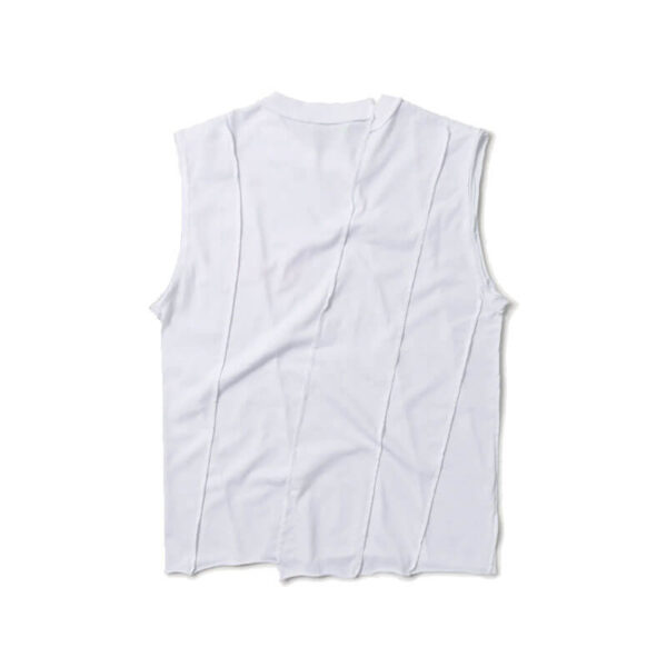 Offset Vest - White