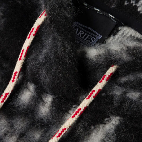 Oversized Monster Fleece Hoodie - Black