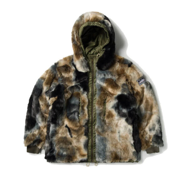 Reversible Nylon Flight Parka - Army Green