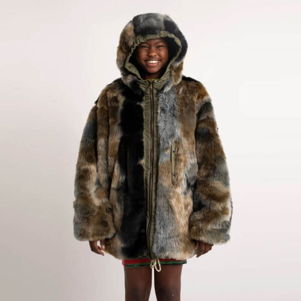 Reversible Nylon Flight Parka - Army Green