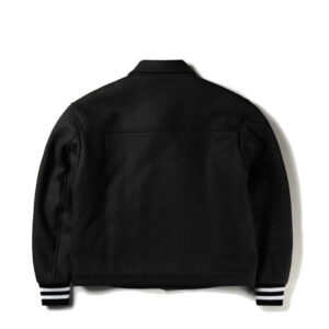 ARIES ARISE Wool Varsity Jacket Black