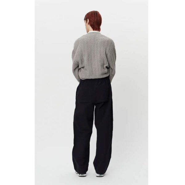 MFPEN Easy Trousers - Black Seersucker