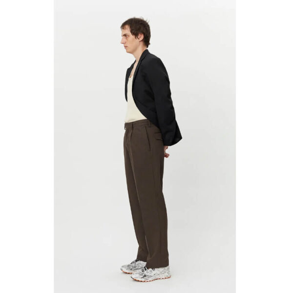 MFPEN Formal Trousers - Brown Mud Wool