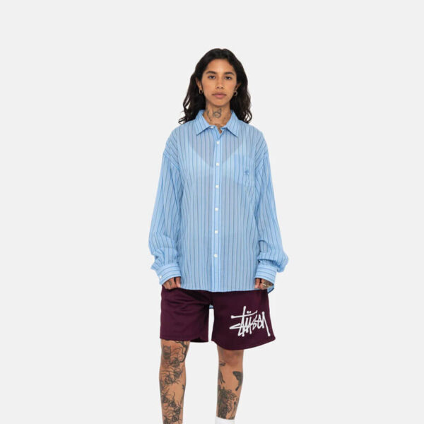 STUSSY-Light-Weight-Classic-Shirt-Blue-Stripe