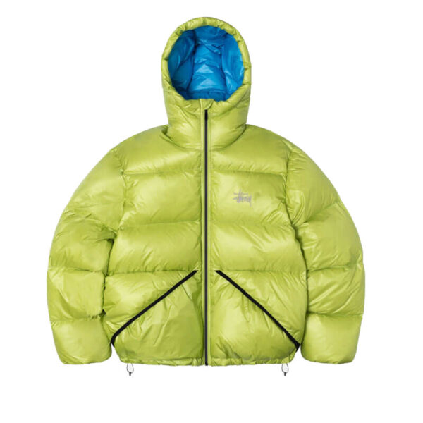 STUSSY-Microripstop-Down-Parka-Lime