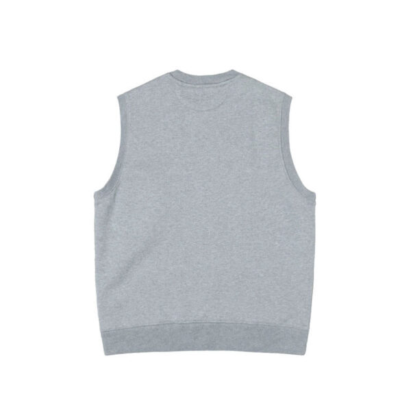 STUSSY-Stock-Fleece-Vest-Grey-Heather