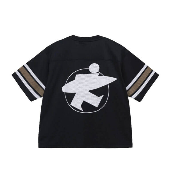 STUSSY-Surfman-Mesh-Football-Tee-Black