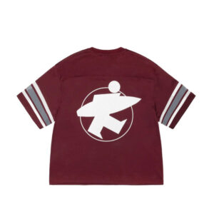 STUSSY-Surfman-Mesh-Football-Tee-Burgundy