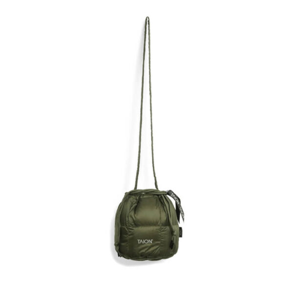 TAION Drawstring Down Small Bag DarkOlive1