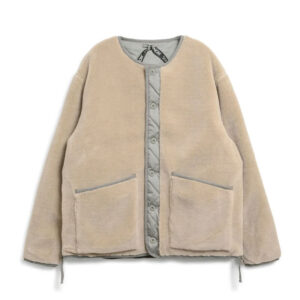 Military Reversible Jacket - Dark Sage Green / Beige