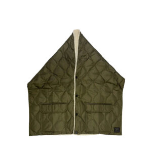 TAION Military Reversible Stole - Dark Olive / Cream