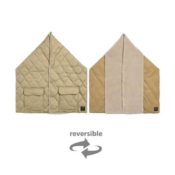 TAION Military Reversible Stole - Coyote / Light Beige