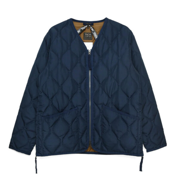 TAION Military V-Neck Jacket - Dark Navy