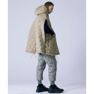 TAION Military Down Cape - Coyote / Light Beige