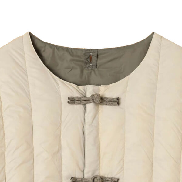 TAION for BEAMS LIGHT Reversible China Jacket - Off White / Sage
