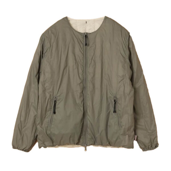 TAION for BEAMS LIGHT Reversible China Jacket - Off White / Sage