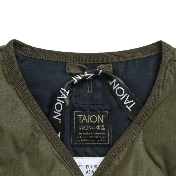 TAION Military Lace Up Vest - Dark Olive