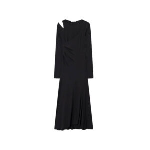 WOOD-WOOD-Erica-Wrap-Dress-Black