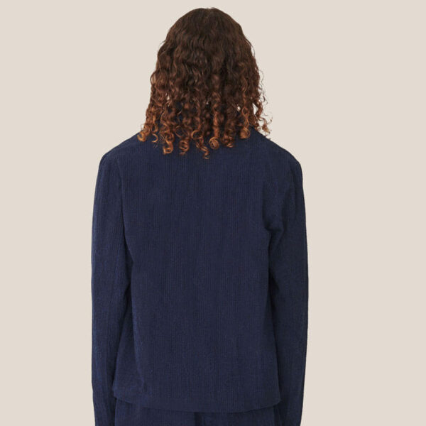 Groundhog Seersucker Jacket - Indigo